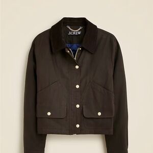 J. Crew NWT Short Barn Jacket in English ripstop cotton size XL